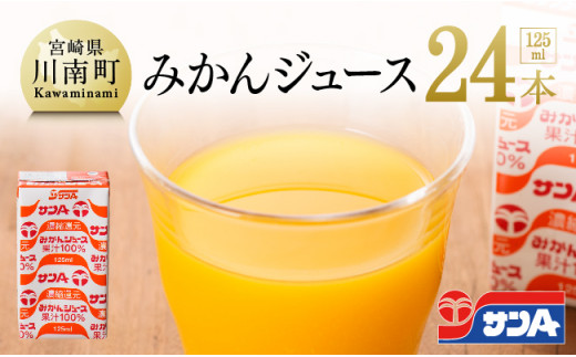 サンAみかんジュース125ml×24本セット