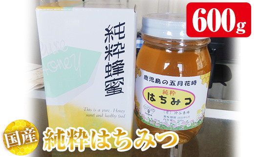 No 686 数量限定 国産 純粋はちみつ 600g 神谷養蜂 鹿児島県姶良市 ふるさと納税 ふるさとチョイス