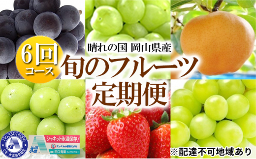 52 0624 晴れの国 岡山県産 旬のフルーツ定期便 6回コース 岡山県岡山市 ふるさと納税 ふるさとチョイス