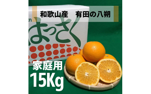 ZE6372n_和歌山県産 有田の 八朔 (はっさく) 【訳あり 家庭用】 15kg