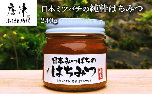 日本ミツバチの純粋はちみつ 240g 瓶 自然 蜜「2023年 令和5年