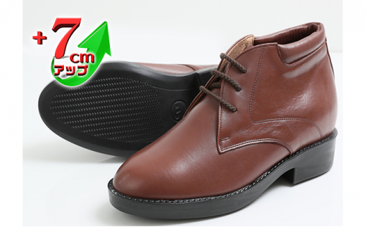 ビジネス 本革 革靴 カジュアル デザートブーツ 紳士靴 ７cmアップ