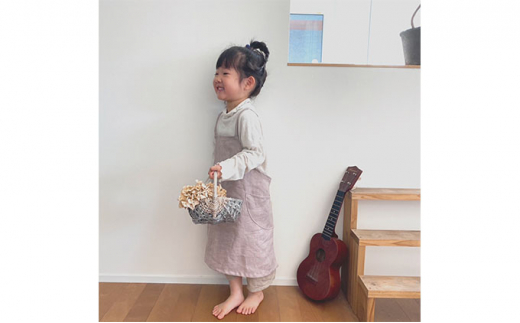 ふるさと納税 ファッション 岡山県 里庄町 こどものリネンエプロン（M) こどものリネンエプロン（M) - 岡山県里庄町｜ふるさとチョイス