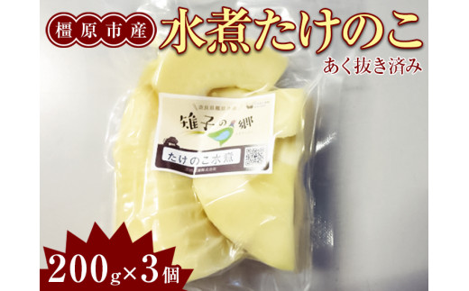 水煮たけのこ≪橿原市 たけのこ あく抜き済み≫※2023年4月下旬～5月中旬頃より順次発送予定※着日指定不可