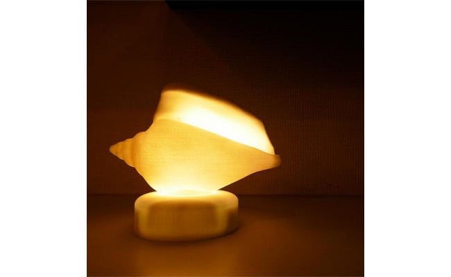 間接照明 貝殻のランプshell Lampカナリウムホワイト 石川県加賀市 ふるさとチョイス ふるさと納税サイト