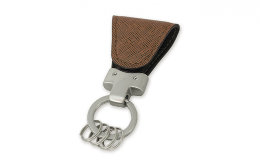 ふるさと納税 アクセサリー 香川県 丸亀市  革製品　キーリング 「Key Clip（キークリップ）」〜カカオ〜　キーホルダー キーケース sd1_543faa1bfeb14fdf76638d0afd