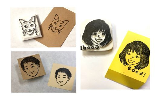 キミのかおのはんこ ( ふるさと納税 消しゴムはんこ ハンコ 印鑑