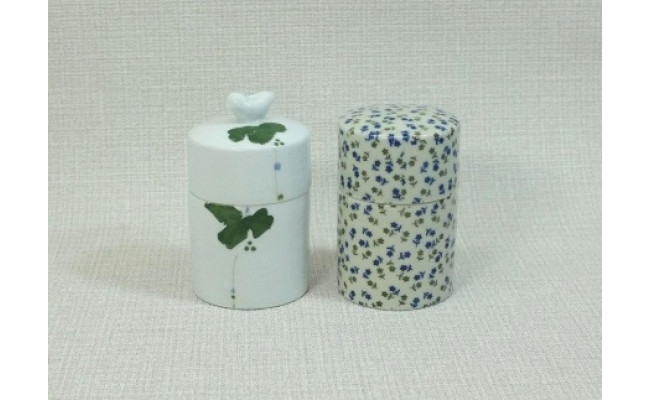 Ab513 波佐見焼 おしゃれな綿棒ケース2柄2個組 西海陶器 1 長崎県 ふるさと納税 ふるさとチョイス