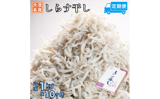 定期便 しらす干し (1kg×10か月) 天然 ふっくら 大洗 名産 しらす シラス 魚 さかな 魚介 離乳食