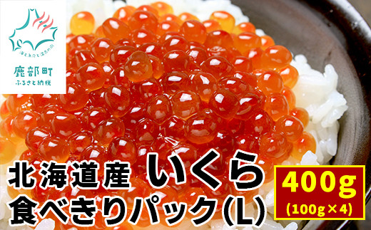 小分けで便利！】北海道産いくら400g（100g×4）しょうゆ漬け 丸鮮道場