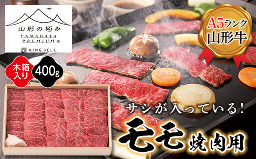 【山形の極み】山形牛モモ焼肉用400g F2Y-5108