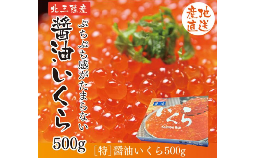 三陸産 いくら醤油漬 (鮭卵) 500ｇ プチプチ感が強め 岩手県産 国産