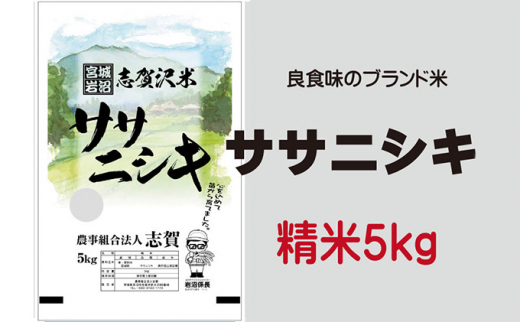 ササニシキ 精米5kg [№5704-0512] - 宮城県岩沼市｜ふるさとチョイス