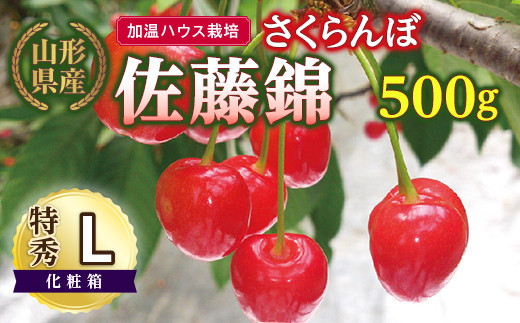 先行予約】（加温ハウス栽培）山形県産さくらんぼ佐藤錦 500g 特秀 L 化粧箱 F2Y-5169 - 山形県｜ふるさとチョイス - ふるさと納税サイト