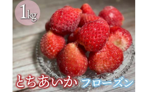 【栃木県さくら市】とちあいかフローズン　１kg≪苺 イチゴ いちご フルーツ 果物 冷凍≫