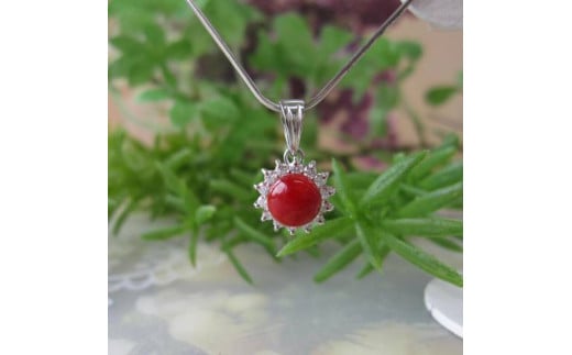 【高知県宿毛市】珊瑚職人館の珊瑚のペンダント159