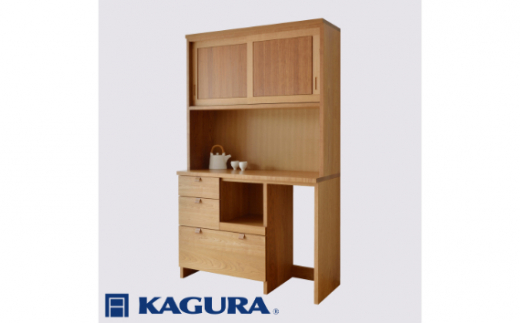 家具蔵 KAGURA キッチンボードモデルノ1200 D52 チェリー材 家具 棚 収納 キャビネット 木材 無垢材 職人 手作業 天然木 高級木材  無添加 安全 ジャパニーズモダン 高級家具 熟練 無着色 おしゃれ 天然木無垢材 温もり シンプル 洗練 - 茨城県常陸大宮市｜ふるさと ...