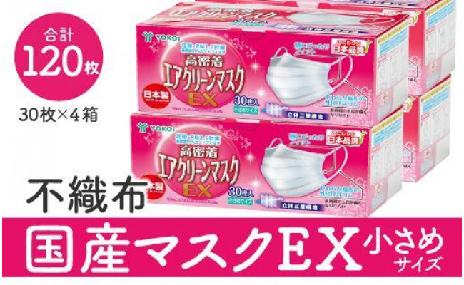 マスク 大容量 国産不織布マスク 小さめ 30枚入 4箱 サージカルマスク 愛知県名古屋市 ふるさとチョイス ふるさと納税サイト