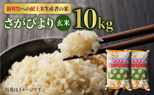【皇室献上米生産者のお米】令和5年産 新米 さがびより 玄米 10kg ( 5kg×2 ) 【かづやの農園】[HAP012]