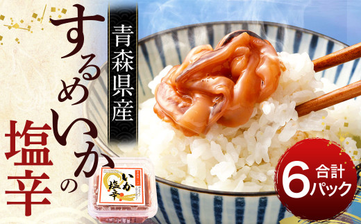 青森県産 するめいかの塩辛 900g（150g×6パック）