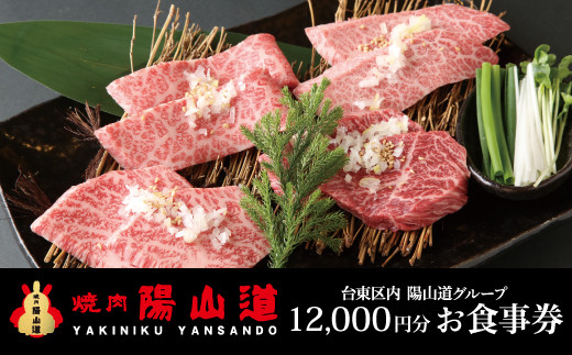 高品質A５ランクのお肉が味わえる 焼肉 陽山道【9,000円分】お食事券
