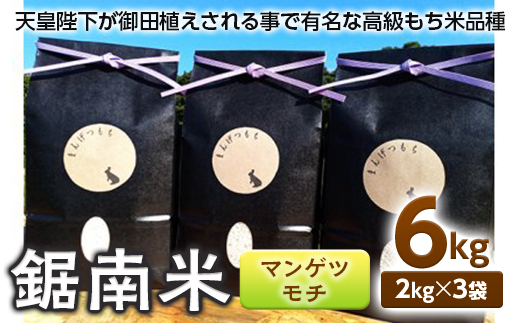 令和5年度産米 新米 鋸南米（マンゲツモチ）6kg ／ お米 白米 精米