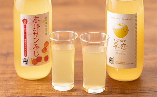 りんごジュース 100% 飲み比べセット 1000ml×2本 （そばかす冬恋はるか＆本熟サンふじ） 【1165】