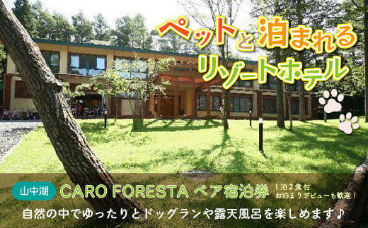 ペットと泊まる宿 CARO FORESTA ペア宿泊券 - 山梨県山中湖村｜ふるさとチョイス - ふるさと納税サイト