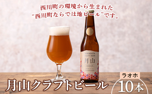 FYN9-498 【山形の極み】月山クラフトビール ラオホ 10本セット