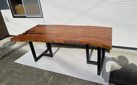 一枚板 テーブル ケヤキ 天然木 無垢材 ダイニングテーブル モダン