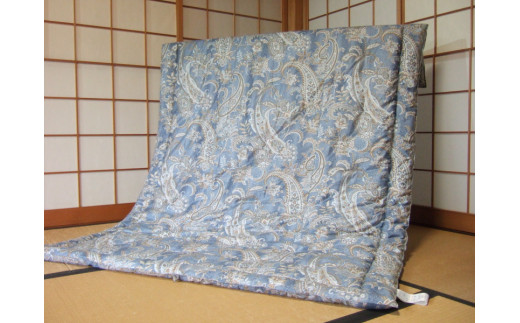 近江真綿布団 近江真綿掛け布団 1.5kg シングル【青色】 滋賀県長浜市 