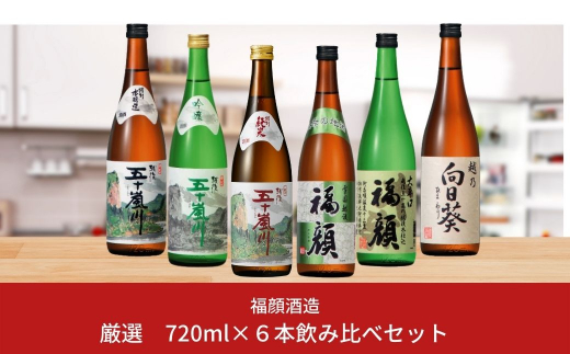 晩酌におすすめ日本酒飲み比べセット（720ml × 6本） 新潟県 日本酒 大