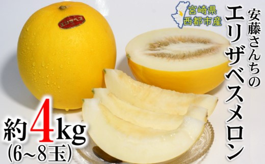 メロン 初夏の味覚！安藤さんちのエリザベスメロン すっきりした甘さ＜1.2-38