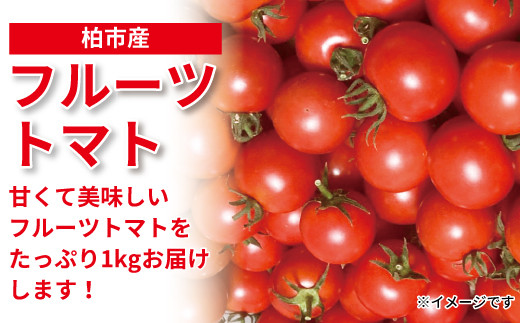 【千葉県柏市】AF-24 柏市産　フルーツトマト　1kg