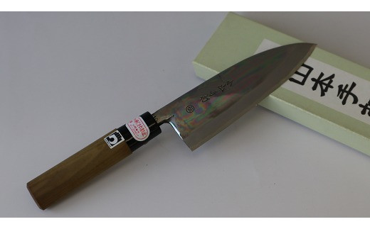 28-294 小山本手打刃物 出刃包丁 片刃4.5寸 【熊本県伝統的工芸品