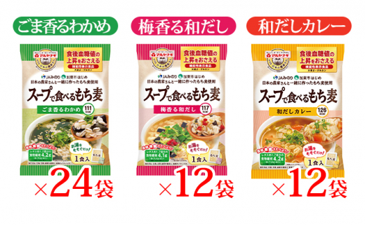 【兵庫県加東市】スープで食べるもち麦48袋セット[��5972-0312]