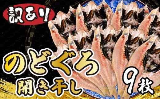 のどぐろ 高級魚 開き 干し 訳あり 下関 9尾 小サイズ - 山口県下関市