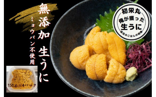 天然物！ 三陸産「海水生ウニ」 ３本入 - 魚介