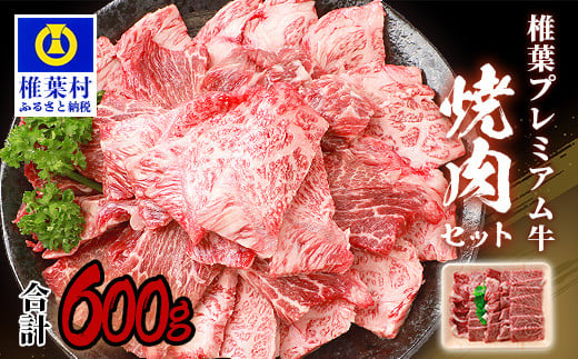 宮崎県産 椎葉プレミアム牛 焼肉セット【600g】 - 宮崎県椎葉村