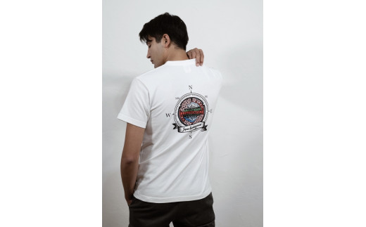 0014‐74‐04 富士宮市 マンホールTシャツ バックプリント（白