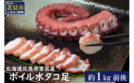 北海道北見市常呂産 ボイル水タコ足 約1kg前後 ( 海鮮 たこ 水タコ
