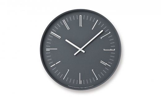 Draw wall clock / ブラック（KK18-13 BK）レムノス Lemnos 時計[№5616-1036]