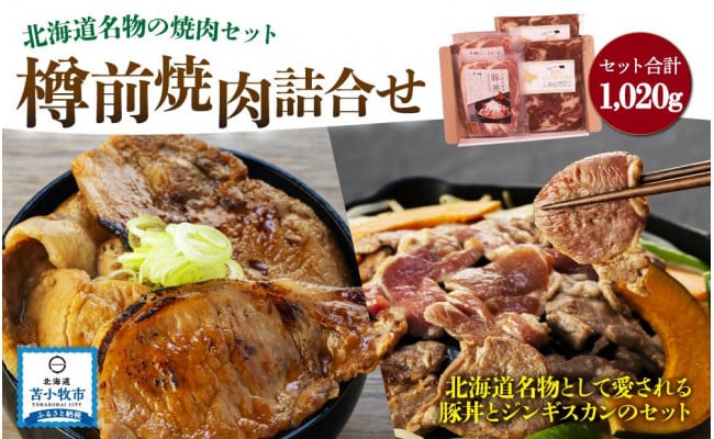 豚ロース110ｇ×2、ジンギスカン400ｇ×2】樽前 焼肉 詰め合わせ - 苫小牧市苫小牧市 | ふるさと納税 [ふるさとチョイス]