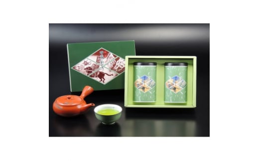 【山梨県南部町】甲斐のみどり南部茶(南部茶)1箱(200g缶×2本)【1314967】