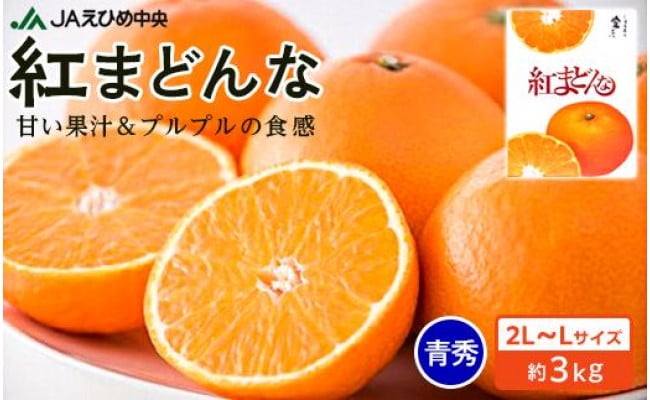 先行予約】 紅まどんな 青秀 2L～Lサイズ 約3kg - 愛媛県松山市｜ふるさとチョイス - ふるさと納税サイト