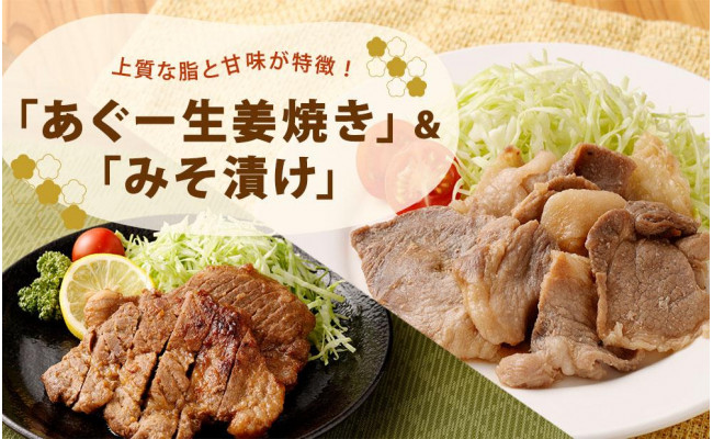 フレッシュミートがなは「あぐー生姜焼き」＆「みそ漬け」セット - 沖縄県那覇市｜ふるさとチョイス - ふるさと納税サイト