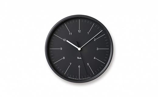 RIKI STEEL CLOCK / ブラック（WR17-10 BK）[№5616-1057] - 富山県高岡