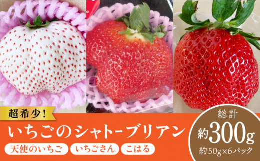 超希少！いちごの シャトーブリアン 大粒 いちご 約50g×6粒（計300g以上）【ひかるのうえん】 [IBI006]