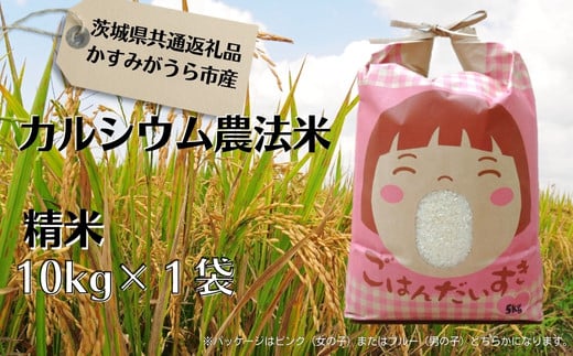 カルシウム農法米　精米10kg（茨城県共通返礼品・かすみがうら市産）