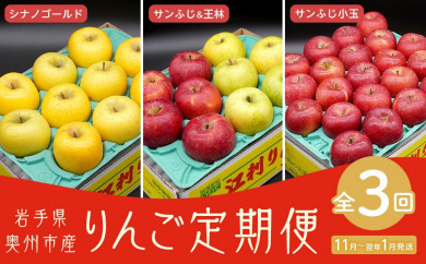 江刺りんご サンふじ3kg（8～10玉）【300個限定・11月30日までの受付 